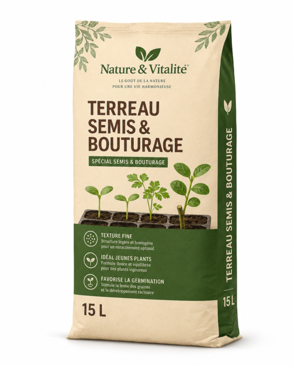 🌱 Terreau Semis & Bouturage – 15 L
